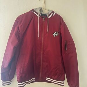 Men's Red Bomber Jacket